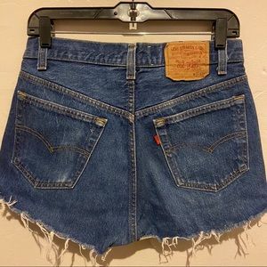 Levi’s 501 high waisted shorts